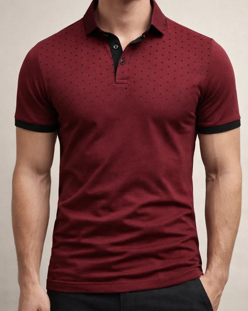 Men's Polo Shirt Golf Shirt Casual Daily Polo Collar Classic Short Sleeve Casual Soft Polka Dot Dot Button Front Summer Spring Regular Fit Black White Red Navy Blue Orange Light Grey Polo Shirt | JRSEE:5d857611-4e1d-4316-a6d6-b12d895bed1d