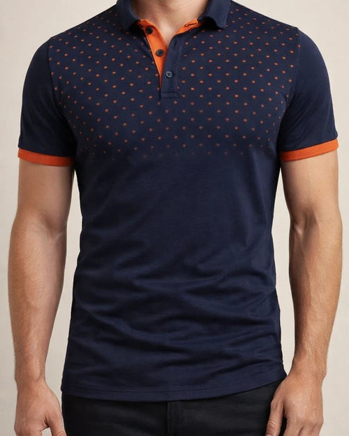 Men's Polo Shirt Golf Shirt Casual Daily Polo Collar Classic Short Sleeve Casual Soft Polka Dot Dot Button Front Summer Spring Regular Fit Black White Red Navy Blue Orange Light Grey Polo Shirt | JRSEE:e19e9a2d-6897-42da-b036-e572fa842201