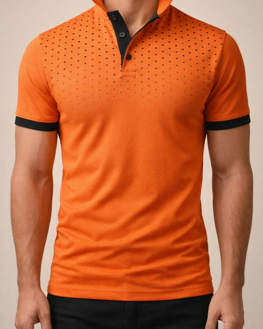 Men's Polo Shirt Golf Shirt Casual Daily Polo Collar Classic Short Sleeve Casual Soft Polka Dot Dot Button Front Summer Spring Regular Fit Black White Red Navy Blue Orange Light Grey Polo Shirt | JRSEE:fd8a2031-99ec-41f0-be2c-0e68e7a5425f