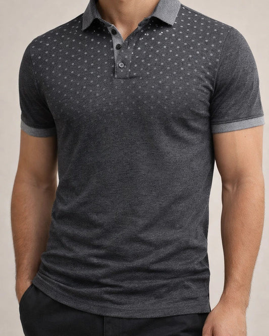 Men's Polo Shirt Golf Shirt Casual Daily Polo Collar Classic Short Sleeve Casual Soft Polka Dot Dot Button Front Summer Spring Regular Fit Black White Red Navy Blue Orange Light Grey Polo Shirt | JRSEE:fdd4a452-30be-4903-a4b5-10b15c2f7583