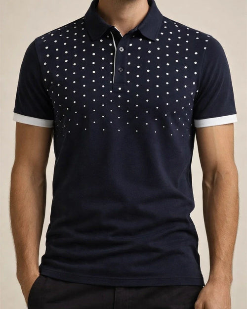 Men's Polo Shirt Golf Shirt Polka Dot Turndown Black / Red Blue Orange Dark Gray Red Outdoor Daily Short Sleeve Button-Down Clothing Apparel Classic | JRSEE:e75b98e1-a03e-4ea6-8e93-e582ddcf05b5