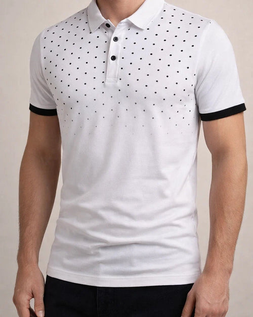 Men's Polo Shirt Golf Shirt Polka Dot Turndown Black / Red Blue Orange Dark Gray Red Outdoor Daily Short Sleeve Button-Down Clothing Apparel Classic | JRSEE:24033d4f-d5e5-48aa-a9b2-37248efcd3b4