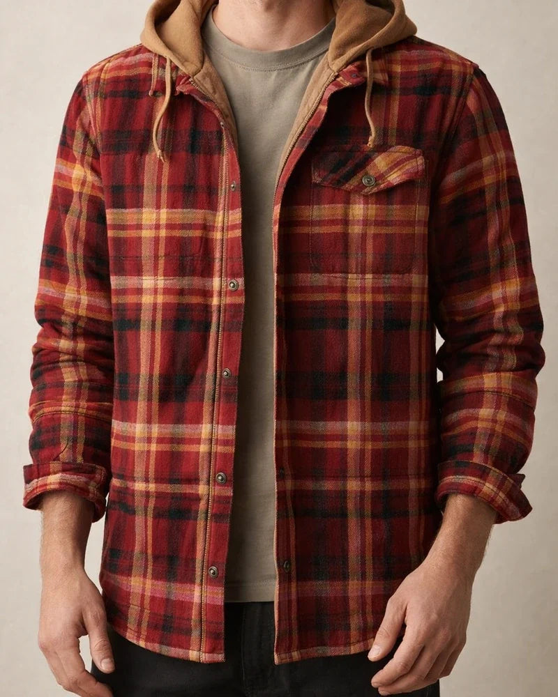 Men's Puffer Jacket Winter Jacket Quilted Jacket Shirt Jacket Winter Coat Warm Casual Plaid / Check Outerwear Clothing Apparel Green Blue Red & White | JRSEE:61a45b86-8ba2-4800-b9c5-6752fb25ebb2
