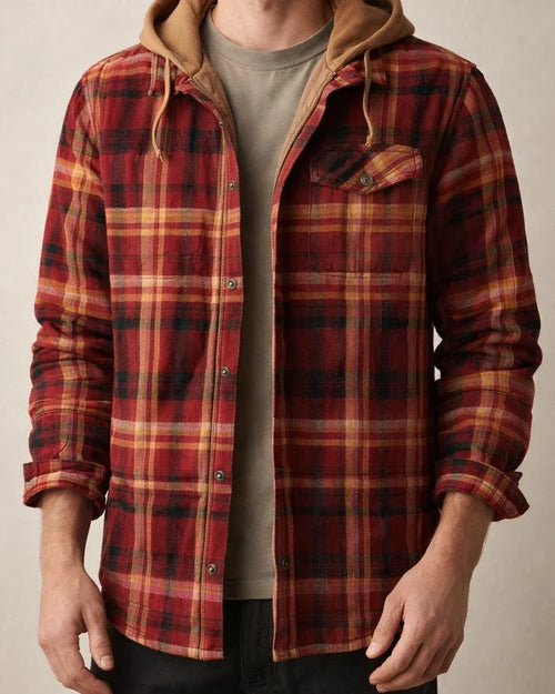 Men's Puffer Jacket Winter Jacket Quilted Jacket Shirt Jacket Winter Coat Warm Casual Plaid / Check Outerwear Clothing Apparel Green Blue Red & White | JRSEE:61a45b86-8ba2-4800-b9c5-6752fb25ebb2
