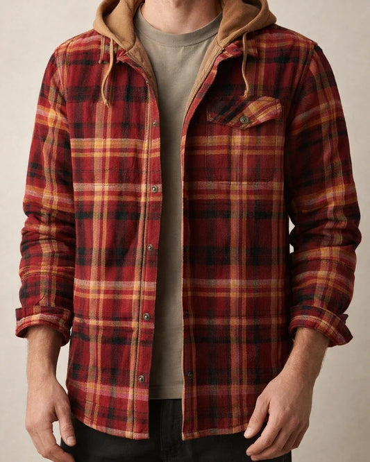 Men's Puffer Jacket Winter Jacket Quilted Jacket Shirt Jacket Winter Coat Warm Casual Plaid / Check Outerwear Clothing Apparel Green Blue Red & White | JRSEE:61a45b86-8ba2-4800-b9c5-6752fb25ebb2