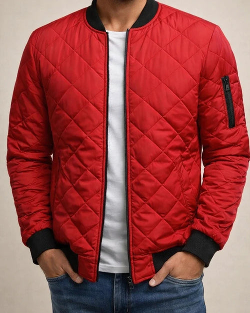 Men's Puffer Jacket Winter Jacket Quilted Jacket Winter Coat Padded Warm Casual Solid Color Outerwear Clothing Apparel Classic & Timeless Navy Wine Red ArmyGreen | JRSEE:c78dae36-dbfe-4380-ae13-7e37f152e1ac