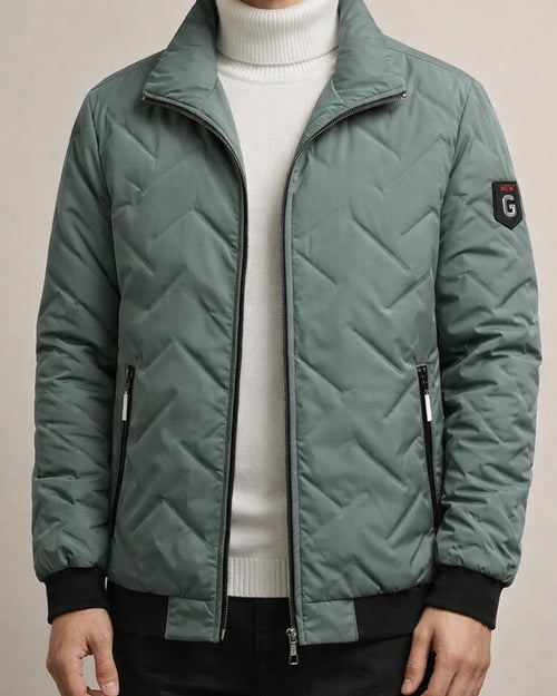 Men's Puffer Jacket Winter Jacket Quilted Jacket Winter Coat Windproof Warm Casual Daily Wear Stripes and Plaid Outerwear Clothing Apparel Casual Daily Trendy Black Light Green Gray | JRSEE:439d6a53-b3bf-4f55-a145-df898aa6913e