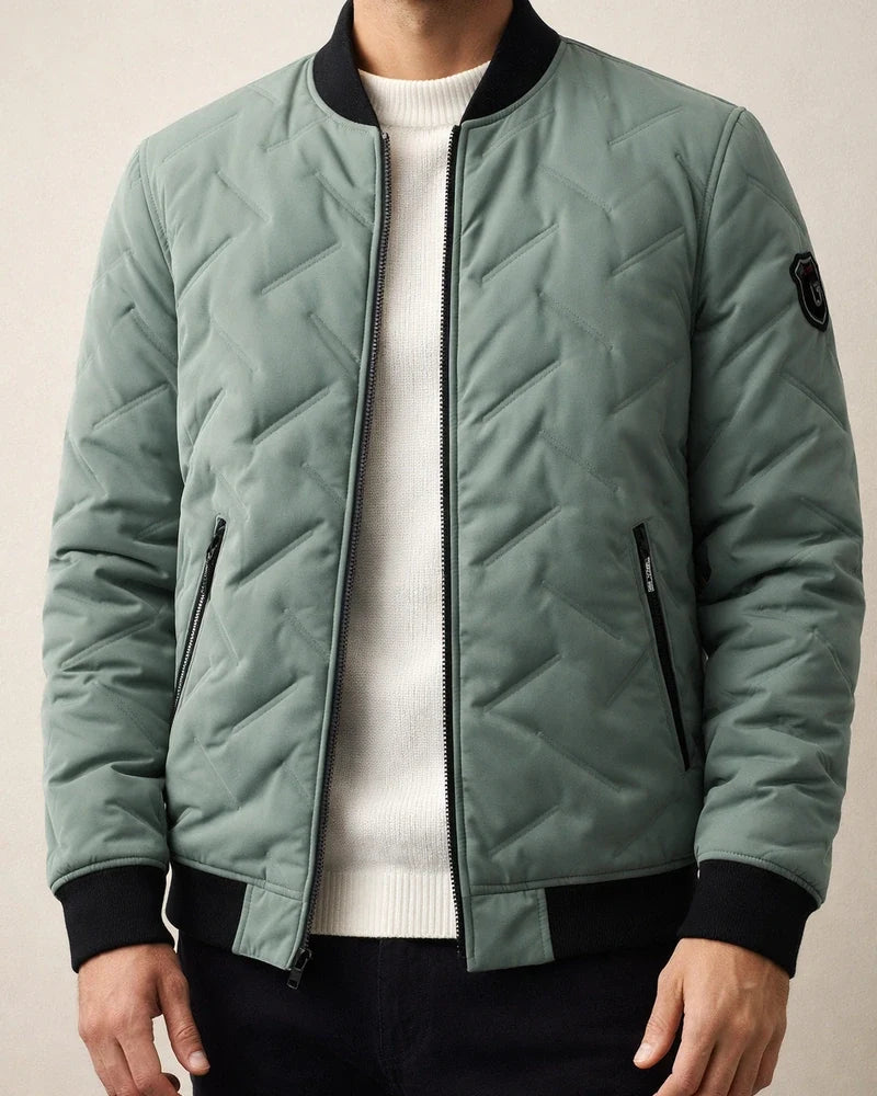 Men's Puffer Jacket Winter Jacket Quilted Jacket Winter Coat Windproof Warm Casual Daily Wear Stripes and Plaid Outerwear Clothing Apparel Casual Daily Trendy Black Light Green Gray | JRSEE:db61cd2b-70c5-46ce-a7fc-1f71ed9c6dee