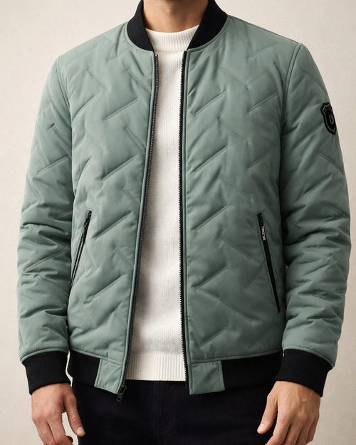 Men's Puffer Jacket Winter Jacket Quilted Jacket Winter Coat Windproof Warm Casual Daily Wear Stripes and Plaid Outerwear Clothing Apparel Casual Daily Trendy Black Light Green Gray | JRSEE:db61cd2b-70c5-46ce-a7fc-1f71ed9c6dee