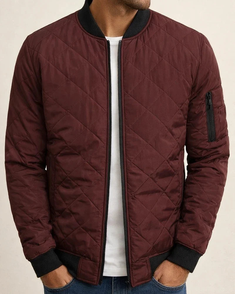 Men's Puffer Jacket Winter Jacket Quilted Jacket Winter Coat Padded Warm Casual Solid Color Outerwear Clothing Apparel Classic & Timeless Navy Wine Red ArmyGreen | JRSEE:b5f1880b-0d20-4a03-9d4f-11c02a4864a5