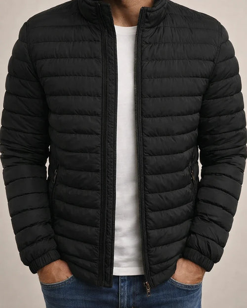 Men's Puffer Jacket Winter Jacket Quilted Jacket Winter Coat Warm Casual Solid Color Outerwear Clothing Apparel Light Blue Navy Big red | JRSEE:0708a38a-e893-4583-8218-0c9f36e0f61a