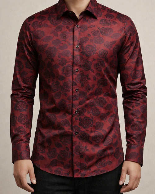 Men's Satin Silk Shirt Prom Shirt Graphic Turndown Silver Black Gold Wine Navy Blue Wedding Party Long Sleeve Button-Down Clothing Apparel Silk Luxury Shiny | JRSEE:b6d589e8-bf9a-4c23-94d2-8e73621fb8c4