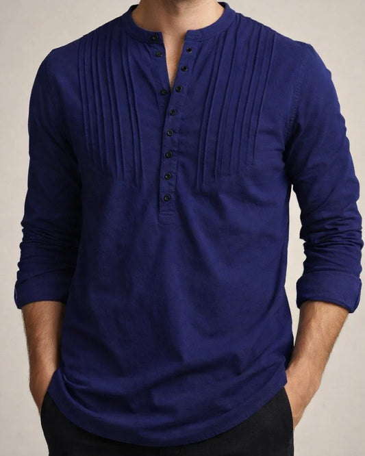 Men's Shirt Button Up Shirt Casual Shirt Black White Pink Navy Blue Blue Long Sleeve Plain Crew Neck Street Vacation Button-Down Clothing Apparel Stylish Modern Contemporary Casual | JRSEE:9cbe434b-1fad-46d5-8ca5-97aa4c868603