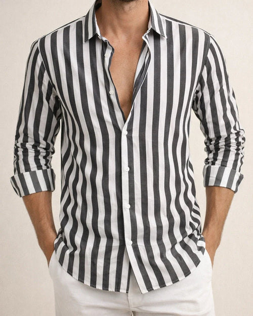Men's Shirt Button Up Shirt Casual Shirt Summer Shirt Beach Shirt Yellow Pink Blue Sky Blue Green Long Sleeve Striped Lapel Street Vacation Print Clothing Apparel Fashion Leisure Hawaiian | JRSEE:f2e99182-c703-4100-a24b-3c8e714d6320