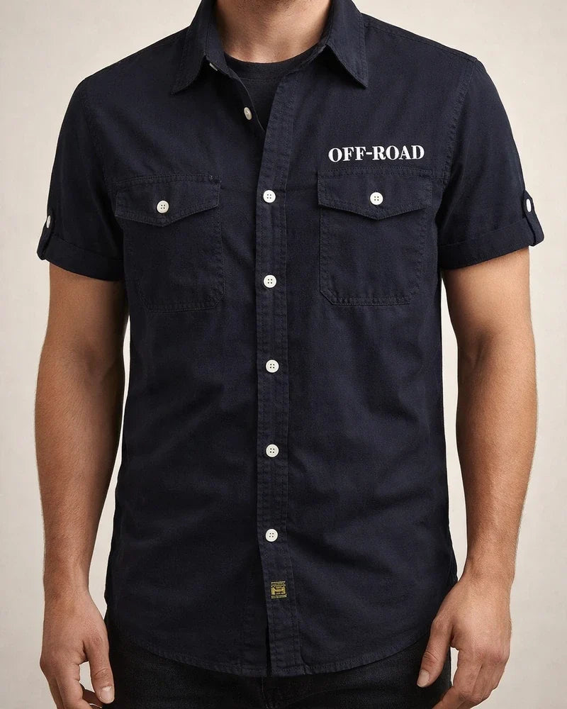 Men's Shirt Button Up Shirt Casual Shirt Summer Shirt Beach Shirt White Navy Blue khaki Army Green Short Sleeve Plain Lapel Daily Vacation Embroidered Clothing Apparel Fashion Casual Comfortable | JRSEE:2a5797fe-ec5c-4a42-b12f-887f4855d4ba