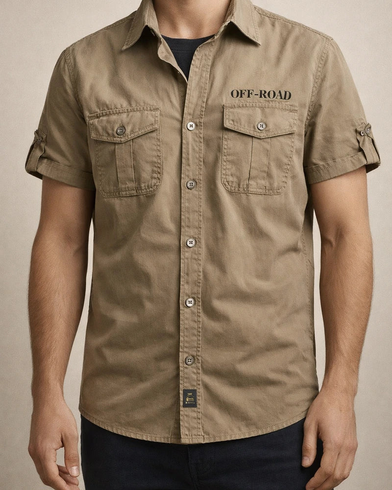 Men's Shirt Button Up Shirt Casual Shirt Summer Shirt Beach Shirt White Navy Blue khaki Army Green Short Sleeve Plain Lapel Daily Vacation Embroidered Clothing Apparel Fashion Casual Comfortable | JRSEE:6ea244a8-50ab-4605-8e17-68033833b6ad