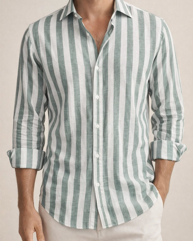 Men's Shirt Button Up Shirt Casual Shirt Summer Shirt Beach Shirt Yellow Pink Blue Sky Blue Green Long Sleeve Striped Lapel Street Vacation Print Clothing Apparel Fashion Leisure Hawaiian | JRSEE:7fd05fbc-6a18-4332-b136-dbb6d06df21f