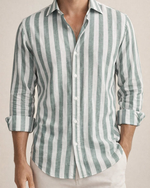Men's Shirt Button Up Shirt Casual Shirt Summer Shirt Beach Shirt Yellow Pink Blue Sky Blue Green Long Sleeve Striped Lapel Street Vacation Print Clothing Apparel Fashion Leisure Hawaiian | JRSEE:7fd05fbc-6a18-4332-b136-dbb6d06df21f