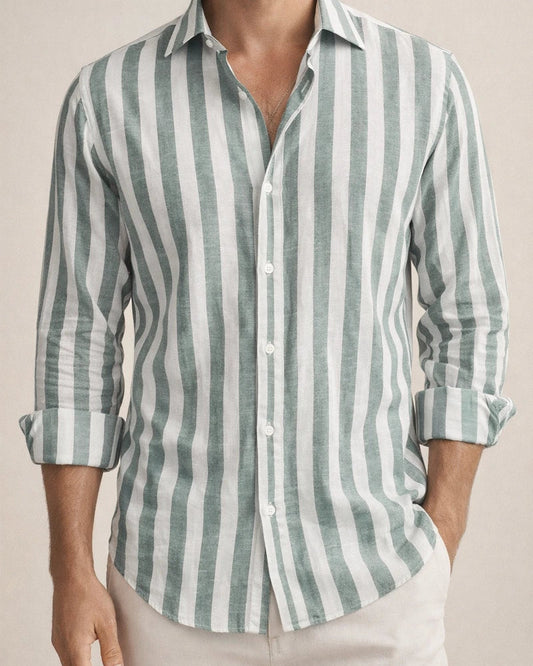 Men's Shirt Button Up Shirt Casual Shirt Summer Shirt Beach Shirt Yellow Pink Blue Sky Blue Green Long Sleeve Striped Lapel Street Vacation Print Clothing Apparel Fashion Leisure Hawaiian | JRSEE:7fd05fbc-6a18-4332-b136-dbb6d06df21f