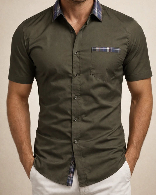 Men's Shirt Button Up Shirt Summer Shirt Black White Pink Red Blue Short Sleeve Color Block Plaid / Check Turndown Street Casual Button-Down Clothing Apparel Sports Fashion Classic Comfortable | JRSEE:fb5dfa0f-f374-4d2a-bdd9-4b5accf75fd3