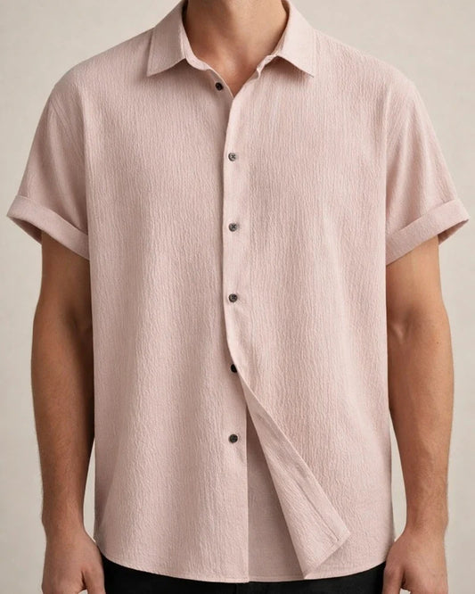 Men's Shirt Casual Shirt Summer Shirt Beach Shirt White Pink Wine Short Sleeve Plain Lapel Summer Casual Daily Clothing Apparel | JRSEE:1ac02016-aca0-45c8-ab62-7a8f98e36120