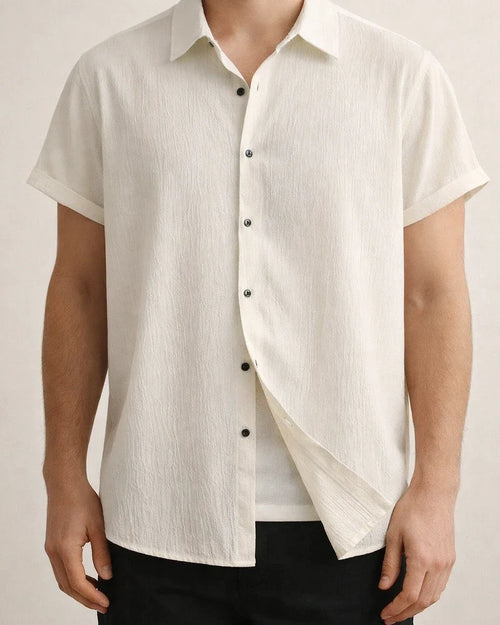 Men's Shirt Casual Shirt Summer Shirt Beach Shirt White Pink Wine Short Sleeve Plain Lapel Summer Casual Daily Clothing Apparel | JRSEE:8cececa6-d9fe-4f2a-94b1-dc69d1ae0141