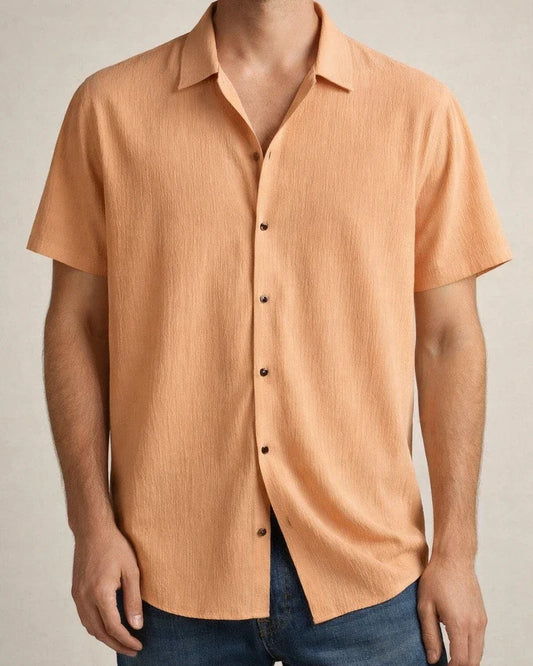 Men's Shirt Casual Shirt Summer Shirt Beach Shirt White Pink Wine Short Sleeve Plain Lapel Summer Casual Daily Clothing Apparel | JRSEE:22842146-74a8-4552-870d-7579dbb7cbff