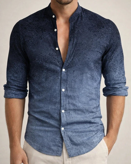 Men's Shirt Gradient Stand Collar Green Blue Yellow Red Gray 3D Print Outdoor Street Long Sleeve Button-Down Print Clothing Apparel Fashion Designer Casual Breathable | JRSEE:f878bc58-991c-416d-9ec6-6bcfae765739