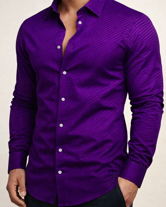 Men's Shirt Long Sleeve Gradient Turndown Button-Down Tops Green Black Blue Purple Red Daily Holiday Fashion Casual Breathable | JRSEE:539c5948-d823-4b0f-823d-8f8373dab214