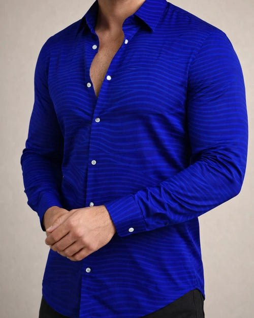 Men's Shirt Long Sleeve Gradient Turndown Button-Down Tops Green Black Blue Purple Red Daily Holiday Fashion Casual Breathable | JRSEE:2cb6f0f1-ba4a-4ff8-a1a2-7114f95b8493