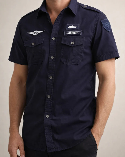 Men's Shirt Summer Shirt Solid Color Turndown Black White Army Green Royal Blue Khaki Daily Holiday Short Sleeve Button-Down Clothing Apparel Cotton Streetwear Simple Casual Classic | JRSEE:720a38e0-4c84-4d72-bb1d-56fefac13ffe