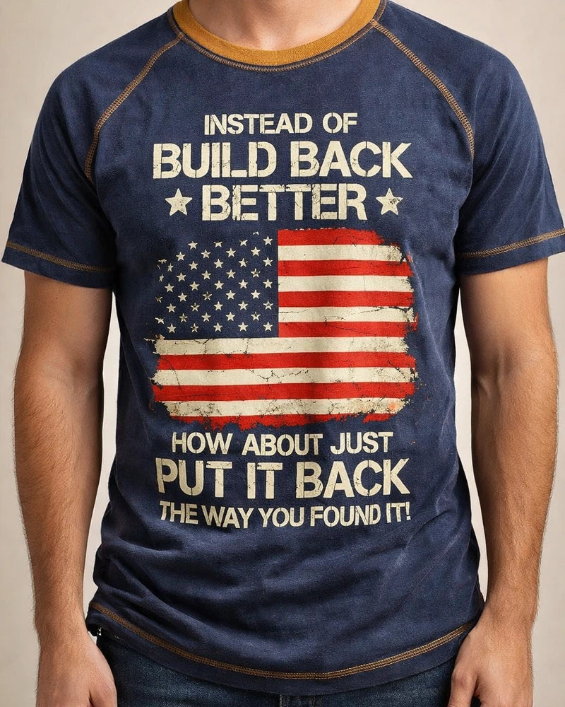 Men's Short-Sleeve Casual 3D-Printed Retro Sports Letter Print T-Shirt | JRSEE:bc00d0d8-1f88-4401-8aec-7f11526660b0