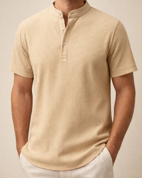 Men's Short Sleeve Stand Collar Pineapple Check Shirt Men's Casual Shirt | JRSEE:eba01045-e2ce-4eba-9e18-7040fea0ad5c