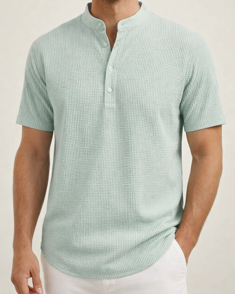 Men's Short Sleeve Stand Collar Pineapple Check Shirt Men's Casual Shirt | JRSEE:e6cb6783-85d2-497c-bd1d-88a3f28b7804