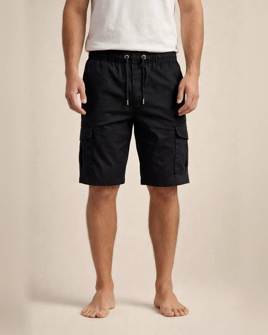 Men's Shorts Bermuda shorts Cargo Shorts Elastic Waistband Drawstring with Side Pocket Casual Daily Sports Outdoor Inelastic Outdoor Sports Solid Colored Mid Waist non-printing ArmyGreen Black Khaki | JRSEE:73194341-7358-462b-a854-9d13cc135ca4