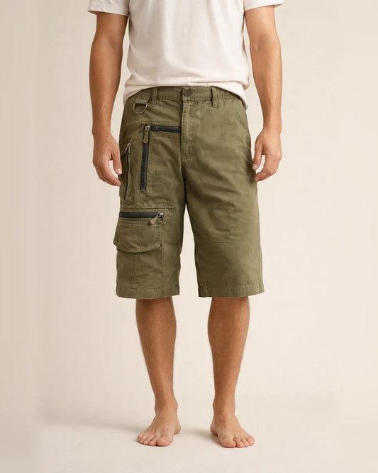 Men's Shorts Cargo Shorts Multiple Pockets Casual Daily Micro-elastic Breathable Outdoor Sports Solid Color Mid Waist Green Black Light Brown M L XL | JRSEE:8af38bf1-8c47-4398-b1db-e5fece8cf71c
