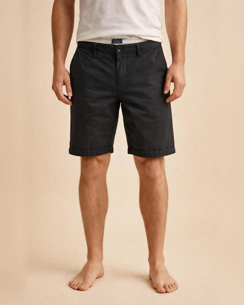 Men's Shorts Chino Shorts Bermuda Shorts Pocket Plain Comfort Breathable Outdoor Daily Going Out Cotton Blend Fashion Streetwear Black Red | JRSEE:a9f239f5-69bc-4ca5-a884-1320710f6be0