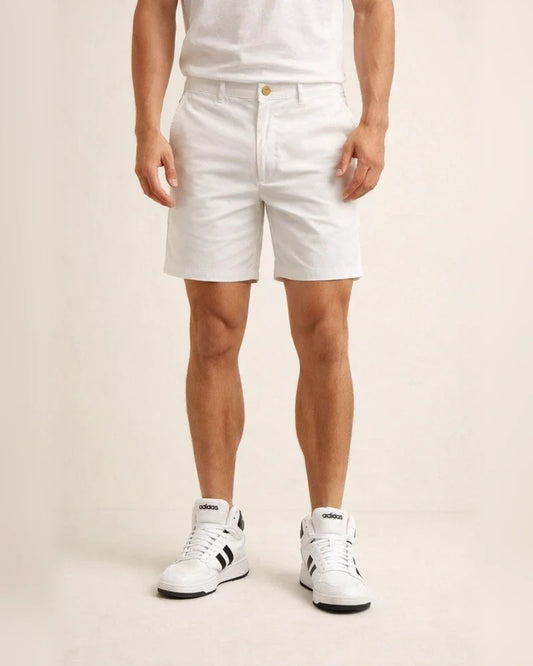 Men's Shorts Chino Shorts Bermuda Shorts Work Shorts Pocket Plain Comfort Breathable Short Daily 100% Cotton Stylish Casual Black White Micro-elastic | JRSEE:008bbd94-b764-4e3f-903b-6ae19f595ec7