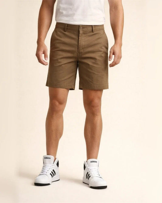 Men's Shorts Chino Shorts Bermuda Shorts Work Shorts Pocket Plain Comfort Breathable Short Daily 100% Cotton Stylish Casual Black White Micro-elastic | JRSEE:f5978661-430a-41ef-9877-f37fb5ee4d47