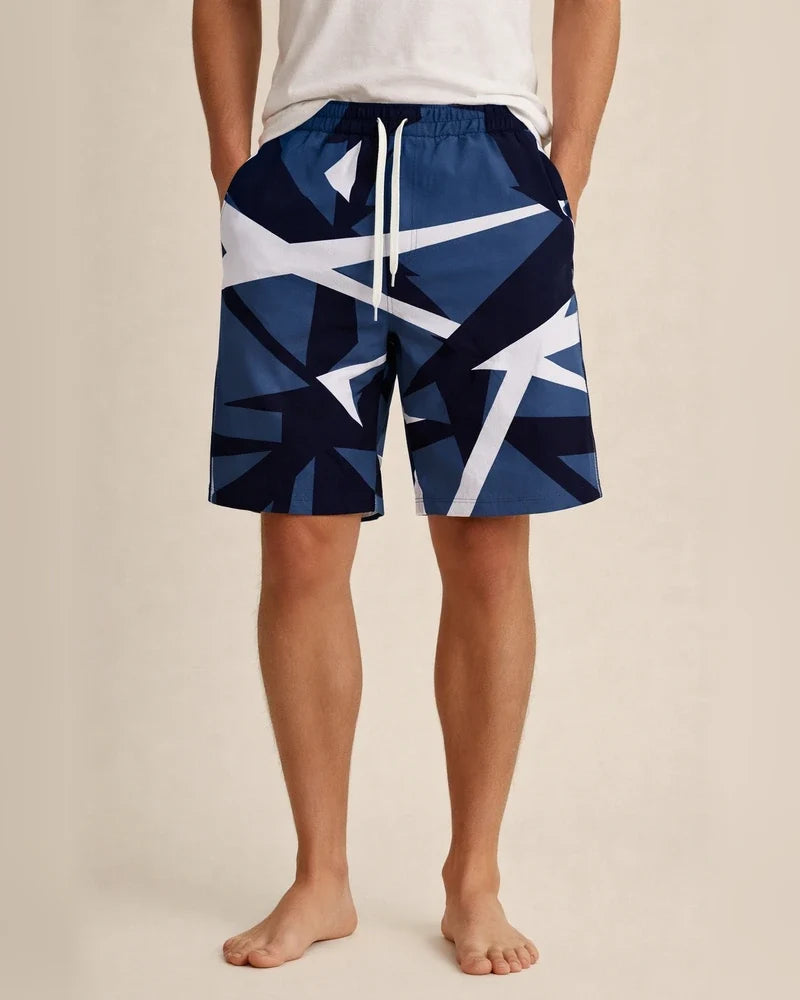 Men's Shorts Geometric Print Red Gray Blue S M L XL 2XL 3XL 4XL 5XL | JRSEE:23462b04-aba7-42ac-9a1a-d5a00082038b