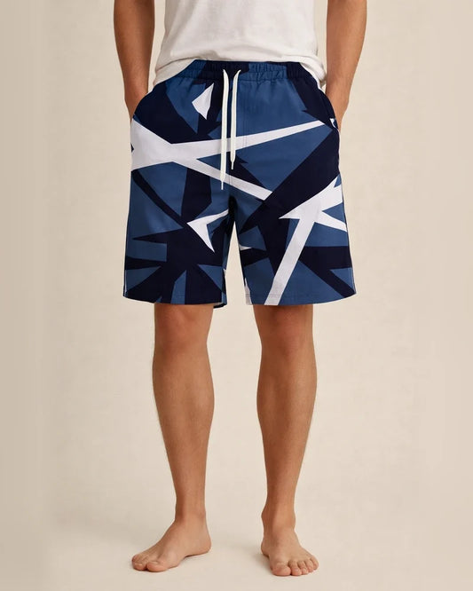 Men's Shorts Geometric Print Red Gray Blue S M L XL 2XL 3XL 4XL 5XL | JRSEE:23462b04-aba7-42ac-9a1a-d5a00082038b