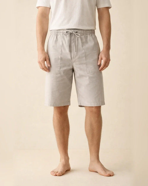Men's Shorts Linen Shorts Summer Shorts Bermuda shorts Pocket Drawstring Plain Comfort Breathable Knee Length Daily Beach Linen / Cotton Blend Streetwear Casual / Sporty Black White Micro-elastic | JRSEE:494ca5da-43ad-42a5-b2b9-d095527e2c76