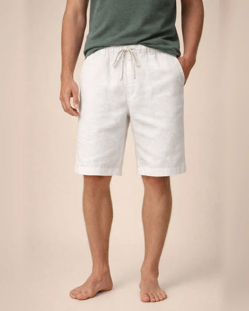 Men's Shorts Linen Shorts Summer Shorts Bermuda shorts Pocket Drawstring Plain Comfort Breathable Knee Length Daily Beach Linen / Cotton Blend Streetwear Casual / Sporty Black White Micro-elastic | JRSEE:9c751916-51dc-42ab-acf6-be01c0edcc53