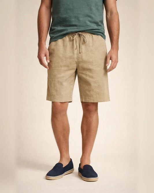 Men's Shorts Linen Shorts Summer Shorts Bermuda shorts Pocket Drawstring Plain Comfort Breathable Knee Length Daily Beach Linen / Cotton Blend Streetwear Casual / Sporty Black White Micro-elastic | JRSEE:4aaf3706-2854-46bf-9fa9-9c1fe9a3591a