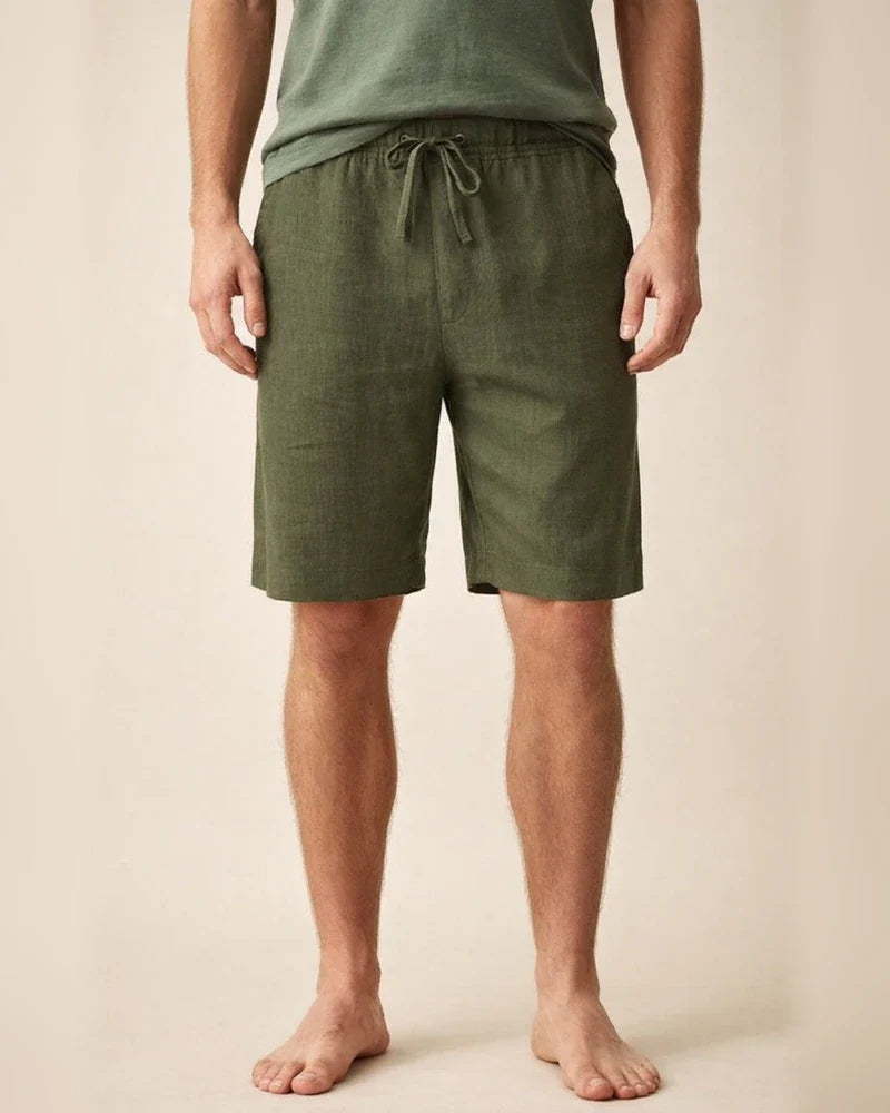 Men's Shorts Linen Shorts Summer Shorts Bermuda shorts Pocket Drawstring Plain Comfort Breathable Knee Length Daily Beach Linen / Cotton Blend Streetwear Casual / Sporty Black White Micro-elastic | JRSEE:25d06918-6141-4759-a9b2-c02d37f81f24