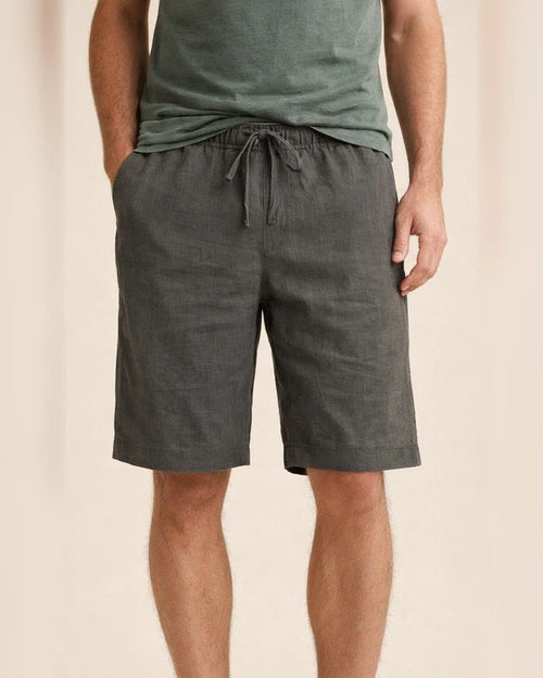 Men's Shorts Linen Shorts Summer Shorts Bermuda shorts Pocket Drawstring Plain Comfort Breathable Knee Length Daily Beach Linen / Cotton Blend Streetwear Casual / Sporty Black White Micro-elastic | JRSEE:e471b3a1-ae0d-4420-9635-0a6f737f3aea