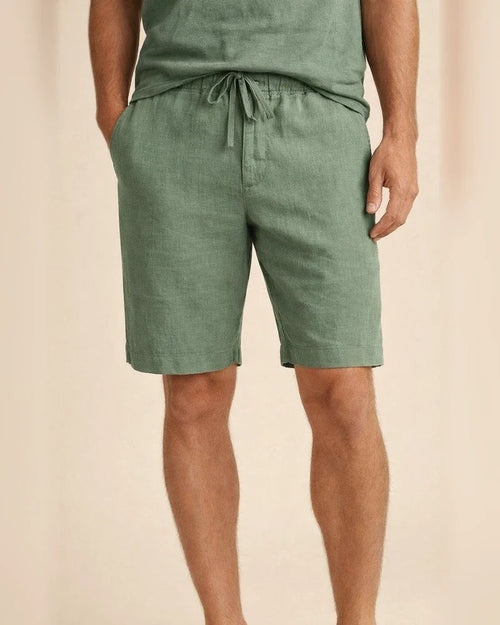 Men's Shorts Linen Shorts Summer Shorts Bermuda shorts Pocket Drawstring Plain Comfort Breathable Knee Length Daily Beach Linen / Cotton Blend Streetwear Casual / Sporty Black White Micro-elastic | JRSEE:0482dc9f-8b09-499a-a5a2-93ff63a4d947