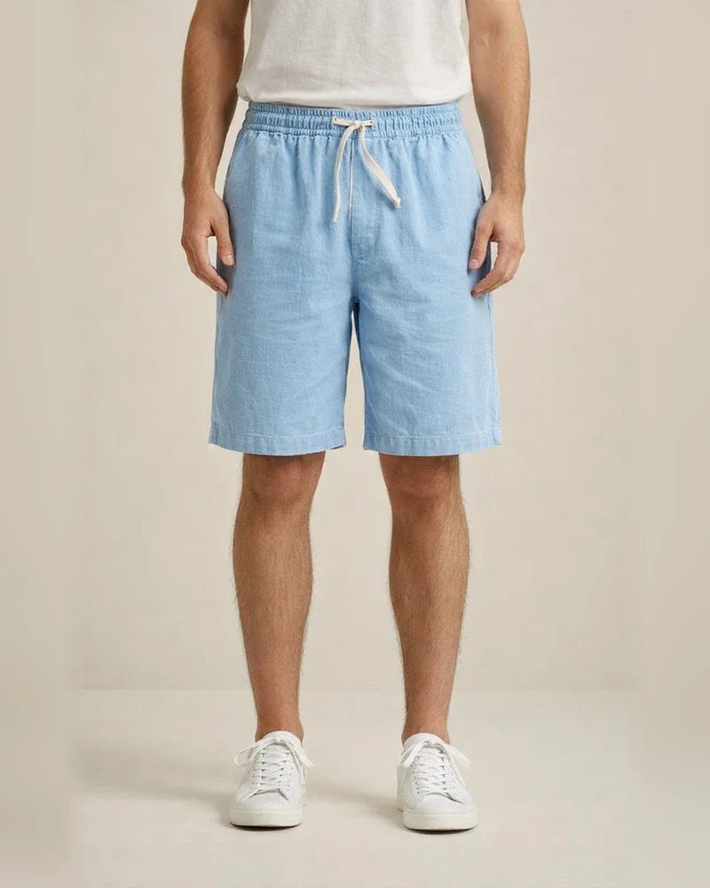 Men's Shorts Linen Shorts Summer Shorts Pocket Drawstring Elastic Waist Plain Comfort Outdoor Daily Going Out Linen / Cotton Blend Fashion Streetwear Black White | JRSEE:340a3308-1a7a-47c5-ab3d-199508633cb6