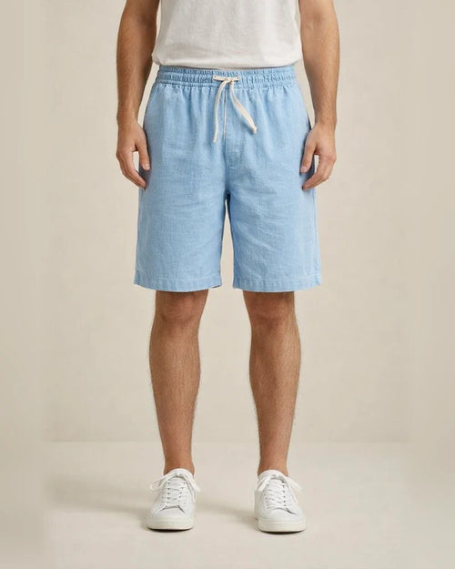 Men's Shorts Linen Shorts Summer Shorts Pocket Drawstring Elastic Waist Plain Comfort Outdoor Daily Going Out Linen / Cotton Blend Fashion Streetwear Black White | JRSEE:340a3308-1a7a-47c5-ab3d-199508633cb6