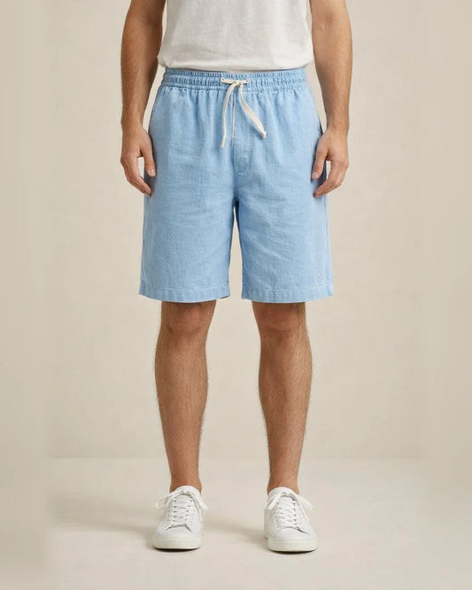 Men's Shorts Linen Shorts Summer Shorts Pocket Drawstring Elastic Waist Plain Comfort Outdoor Daily Going Out Linen / Cotton Blend Fashion Streetwear Black White | JRSEE:340a3308-1a7a-47c5-ab3d-199508633cb6